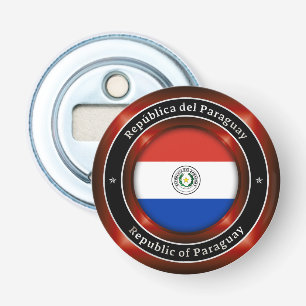Republiek Paraguay Button Flesopener