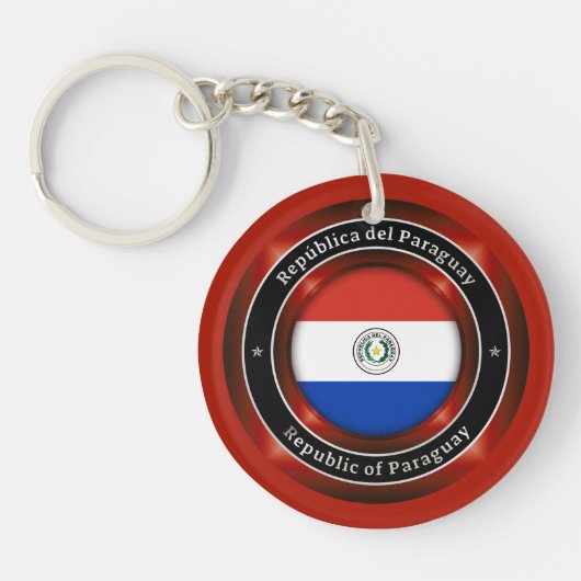 Republiek Paraguay Sleutelhanger (Voorkant)