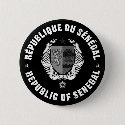 Republiek Senegal Ronde Button 5,7 Cm (Voorkant)
