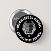 Republiek Senegal Ronde Button 5,7 Cm (Voorkant /achterkant)