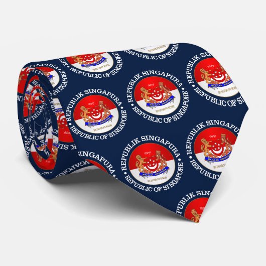 Republiek Singapore Stropdas (Opgerold)