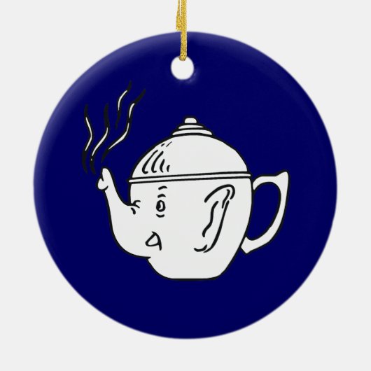 REPUBLIEK TEA PARTIJ KERAMISCH ORNAMENT (Achterkant)