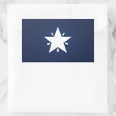 Republiek Texas Rechthoekige Sticker (Tas)