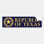 Republiek Texas Seal Bumpersticker (Voorkant)