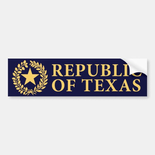 Republiek Texas Seal Bumpersticker (Voorkant)