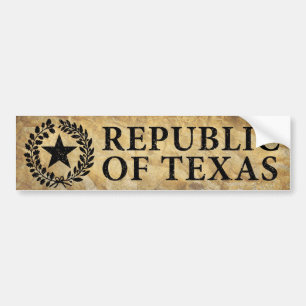 Republiek Texas Seal Bumpersticker
