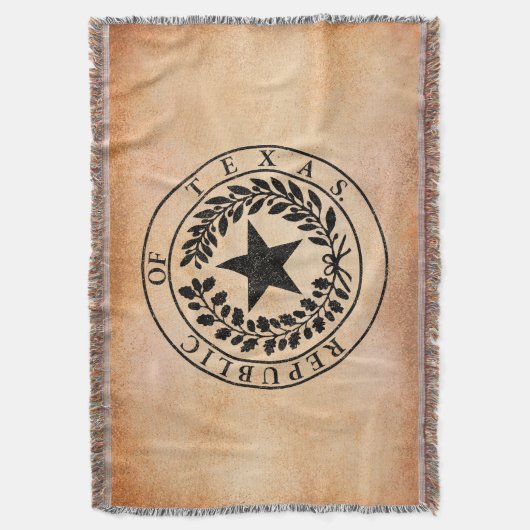 Republiek Texas Seal Deken (Voorkant Verticaal)