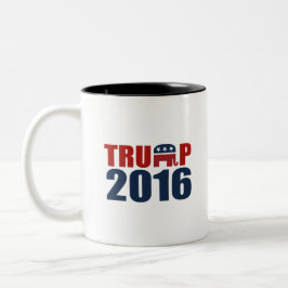 REPUBLIEK TRUMP 2016 TWEEKLEURIGE KOFFIEMOK