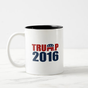 REPUBLIEK TRUMP 2016 TWEEKLEURIGE KOFFIEMOK
