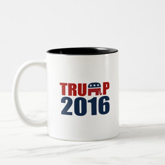 REPUBLIEK TRUMP 2016 TWEEKLEURIGE KOFFIEMOK (Links)