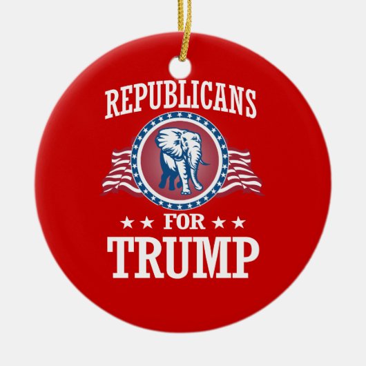 REPUBLIEK TRUMP KERAMISCH ORNAMENT (Voorkant)