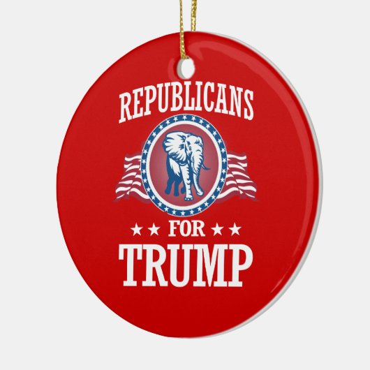 REPUBLIEK TRUMP KERAMISCH ORNAMENT (Links)