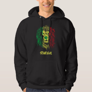 Republiek van de Senegalese leeuwen Senegalese vla Hoodie