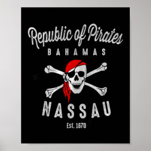 Republiek Van Piraten Nau Bahamas Zomer Poster