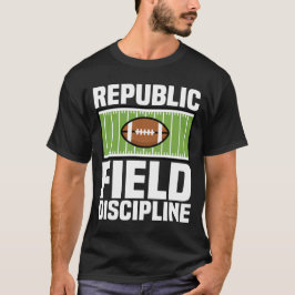 REPUBLIEK VELDDISCIPLINE - NEW ENGLAND VOETBAL T-SHIRT