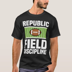 REPUBLIEK VELDDISCIPLINE - NEW ENGLAND VOETBAL T-SHIRT