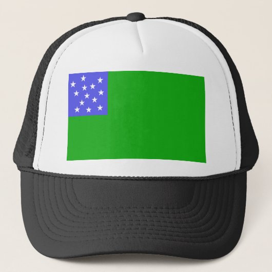 Republiek Vermont - vlag van de groene bergboys Trucker Pet (Voorkant)