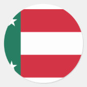 Republiek Yucatan, Mexico Ronde Sticker (Voorkant)