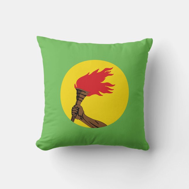 Republiek Zaïre Vlag - Democratische Republiek Con Kussen (Voorkant)