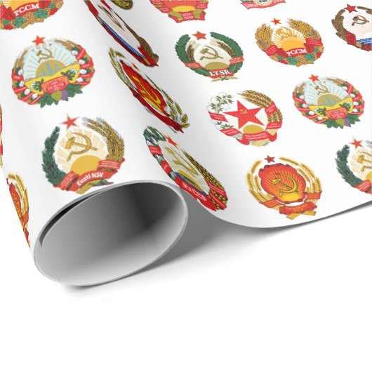 Republieken van de Sovjet-Unie Cadeaupapier (Rol Hoek)