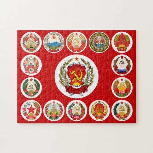 Republieken van de Sovjet-Unie Legpuzzel (Horizontaal)
