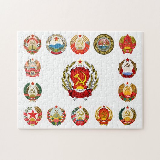 Republieken van de Sovjet-Unie Legpuzzel (Horizontaal)