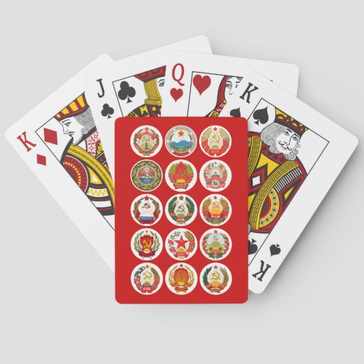 Republieken van de Sovjet-Unie Pokerkaarten (Achterkant)