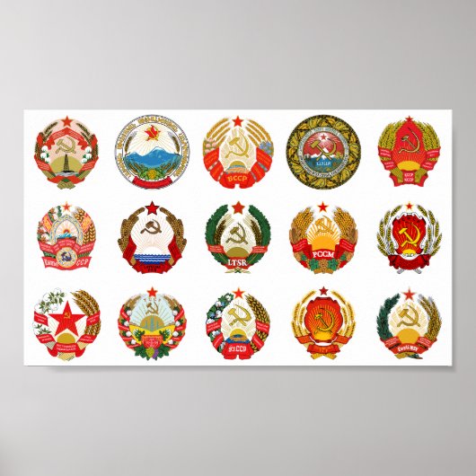 Republieken van de Sovjet-Unie Poster (Voorkant)