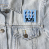 republieken voor belastinggeld vierkante button 5,1 cm (In situ)