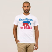 Republieken voor Obama T-shirts (Voorkant volledig)