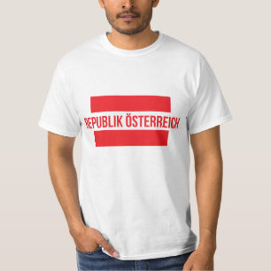 Republik Österreich Oostenrijk vlag t-shirt