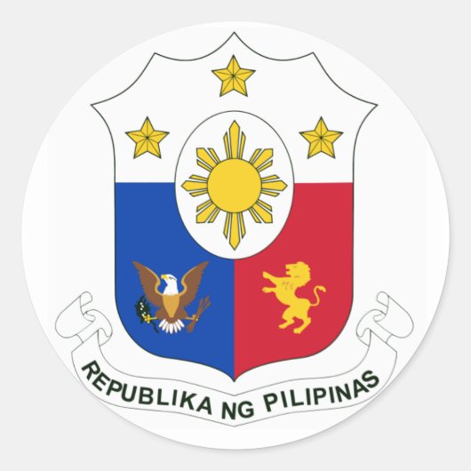 Republika ng Pilipinas (Wapenschild) Stickers (Voorkant)