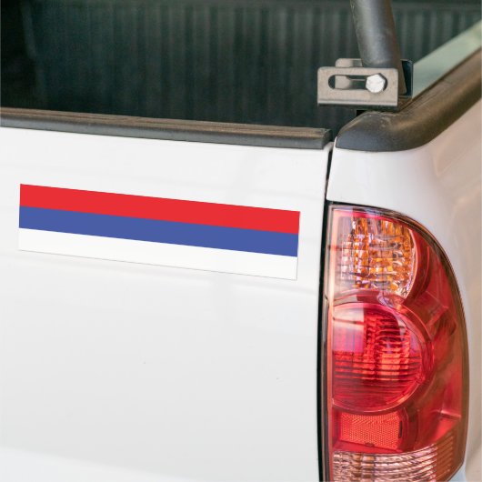 Republika Srpska Flag Bumpersticker (Op Truck)
