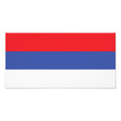 Republika Srpska Flag Foto Afdruk (Voorkant)
