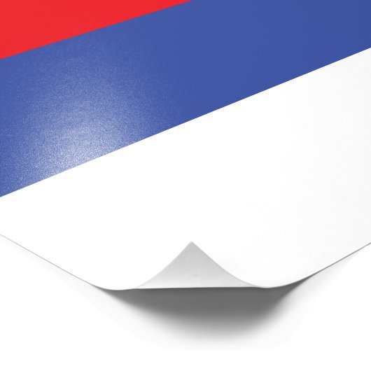 Republika Srpska Flag Foto Afdruk (Hoek)