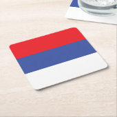 Republika Srpska Flag Kartonnen Onderzetters (Schuin)
