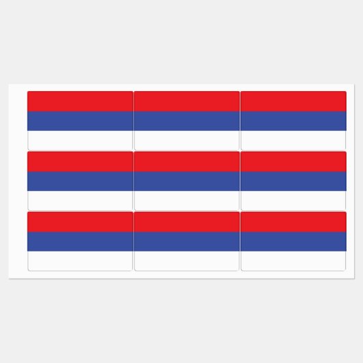 Republika Srpska Flag Labels (Vel)