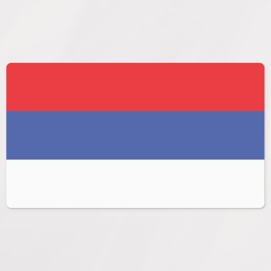 Republika Srpska Flag Labels (Design 2)