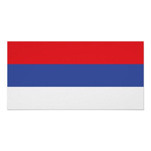 Republika Srpska Flag Perfect Poster (Voorkant)