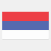 Republika Srpska Flag Rechthoekige Sticker (Voorkant)