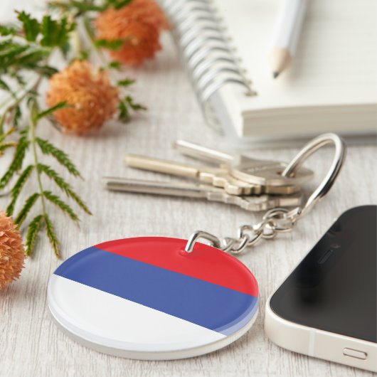 Republika Srpska Flag Sleutelhanger (Voorkant Rechts)