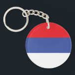 Republika Srpska Flag Sleutelhanger<br><div class="desc">Patriottische vlag van de Republika Srpska.</div>