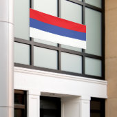 Republika Srpska Flag Spandoek (Buitenkant Gebouw)
