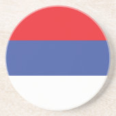 Republika Srpska Flag Zandsteen Onderzetter (Voorkant)