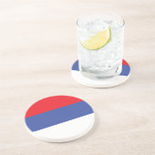 Republika Srpska Flag Zandsteen Onderzetter (Zijkant)