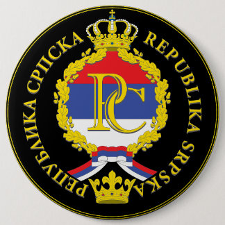 Republika Srpska Ronde Button 6,0 Cm
