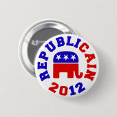 Republikein 2012 Herman Cain Buttonnen Ronde Button 5,7 Cm (Voorkant /achterkant)
