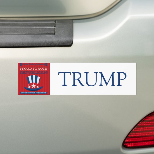 Republikein Bumpersticker (Op auto)
