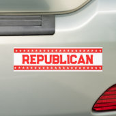 Republikein Bumpersticker (Op auto)
