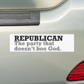 Republikein Bumpersticker (Op auto)